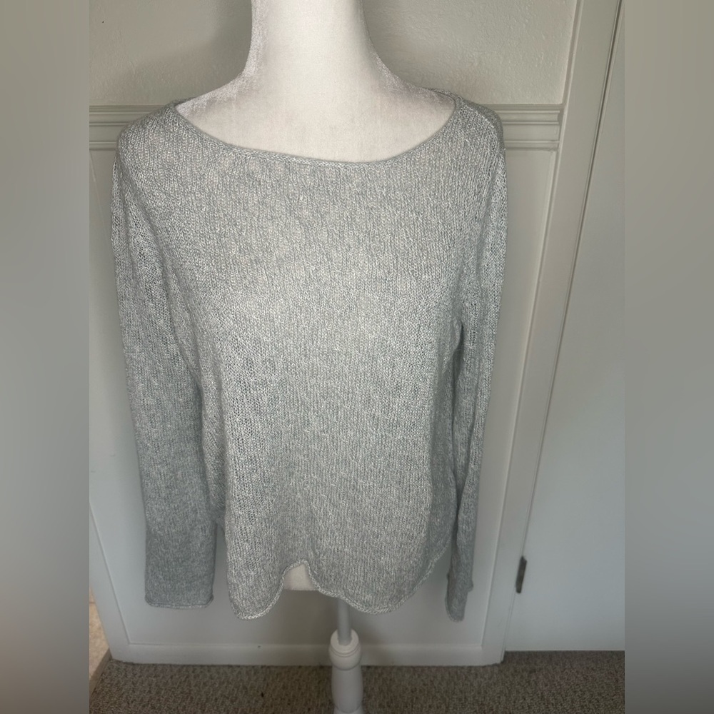 Eileen Fisher Soft bluish gray Knit Sweater size M